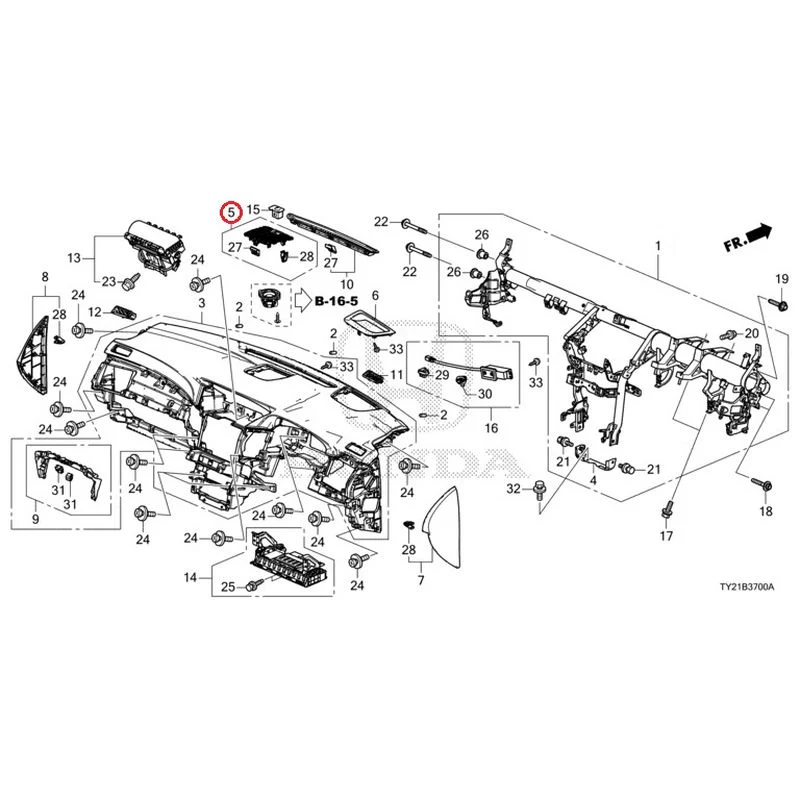 [NEW] JDM HONDA LEGEND HYBRID KC2 2016 Instrument panel GENUINE OEM - Image 6
