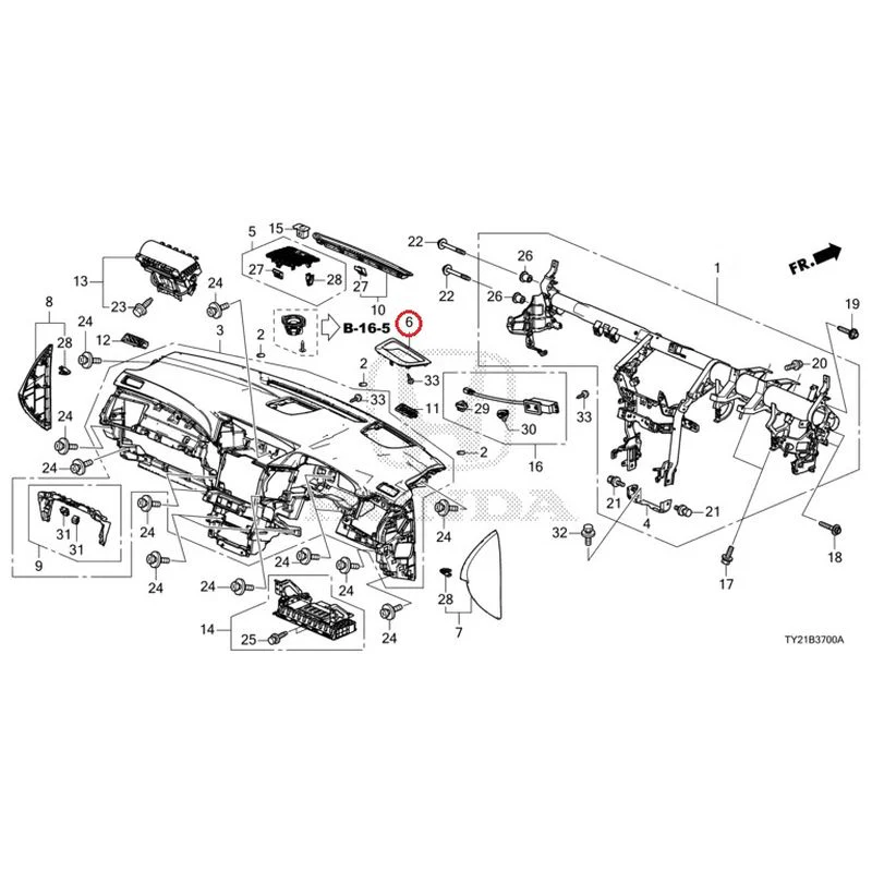 [NEW] JDM HONDA LEGEND HYBRID KC2 2016 Instrument panel GENUINE OEM - Image 7