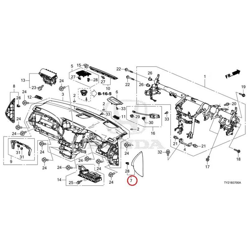 [NEW] JDM HONDA LEGEND HYBRID KC2 2016 Instrument panel GENUINE OEM - Image 8