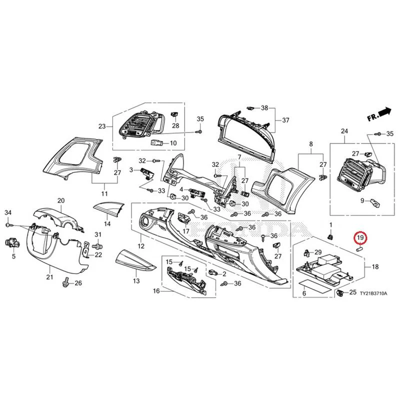 [NEW] JDM HONDA LEGEND HYBRID KC2 2016 Instrument panel garnish (driver side) GENUINE OEM - Image 27