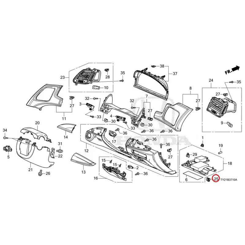 [NEW] JDM HONDA LEGEND HYBRID KC2 2016 Instrument panel garnish (driver side) GENUINE OEM - Image 34