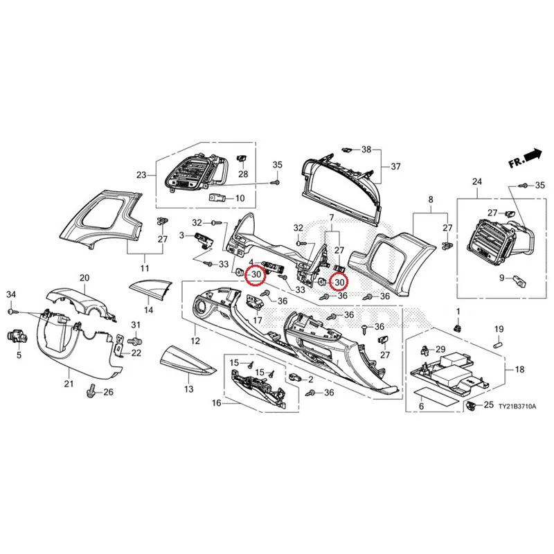 [NEW] JDM HONDA LEGEND HYBRID KC2 2016 Instrument panel garnish (driver side) GENUINE OEM - Image 39
