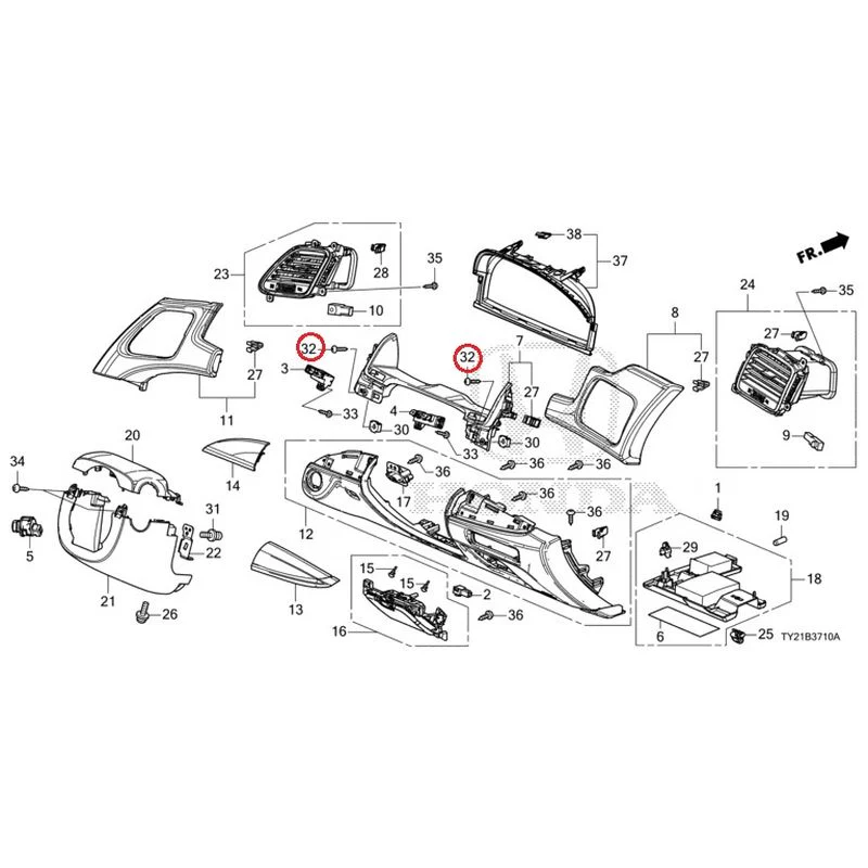 [NEW] JDM HONDA LEGEND HYBRID KC2 2016 Instrument panel garnish (driver side) GENUINE OEM - Image 41