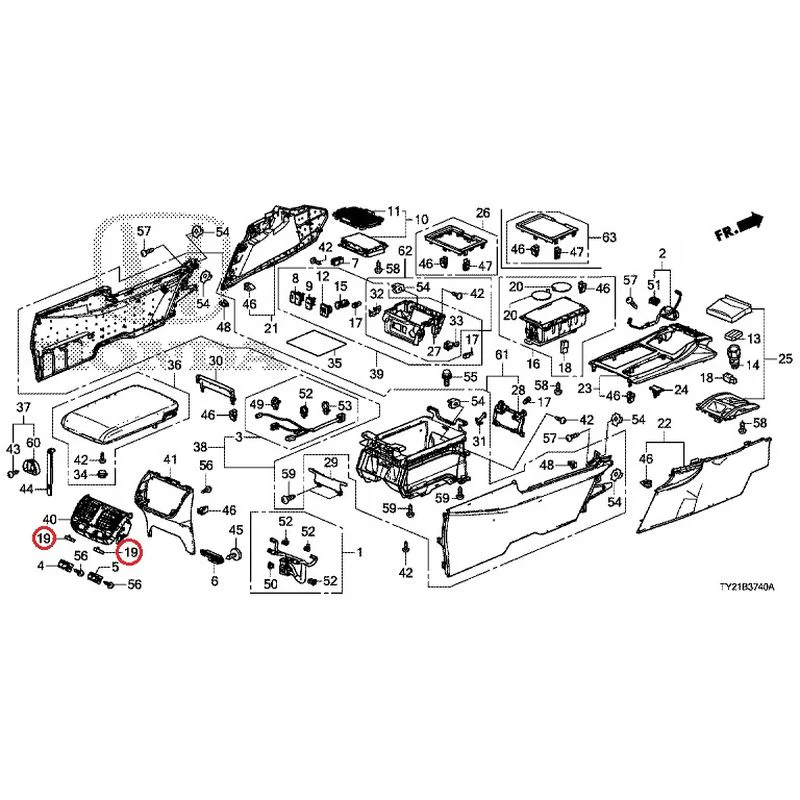 [NEW] JDM HONDA LEGEND HYBRID KC2 2016 Console GENUINE OEM - Image 22