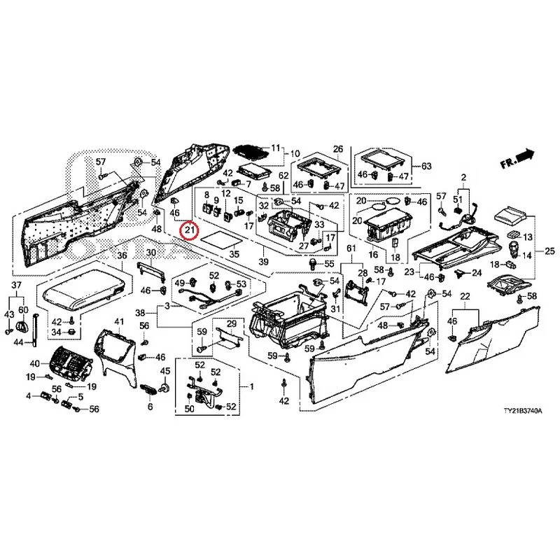 [NEW] JDM HONDA LEGEND HYBRID KC2 2016 Console GENUINE OEM - Image 25