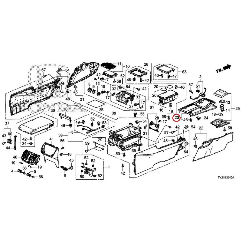 [NEW] JDM HONDA LEGEND HYBRID KC2 2016 Console GENUINE OEM - Image 29