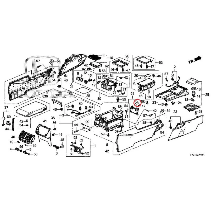 [NEW] JDM HONDA LEGEND HYBRID KC2 2016 Console GENUINE OEM - Image 33