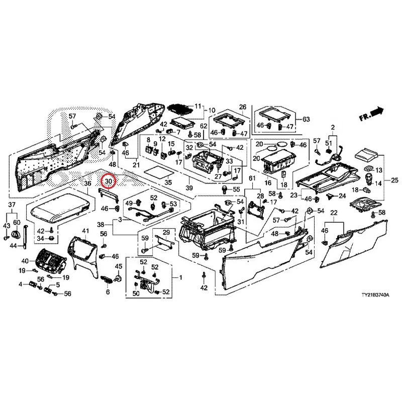 [NEW] JDM HONDA LEGEND HYBRID KC2 2016 Console GENUINE OEM - Image 35
