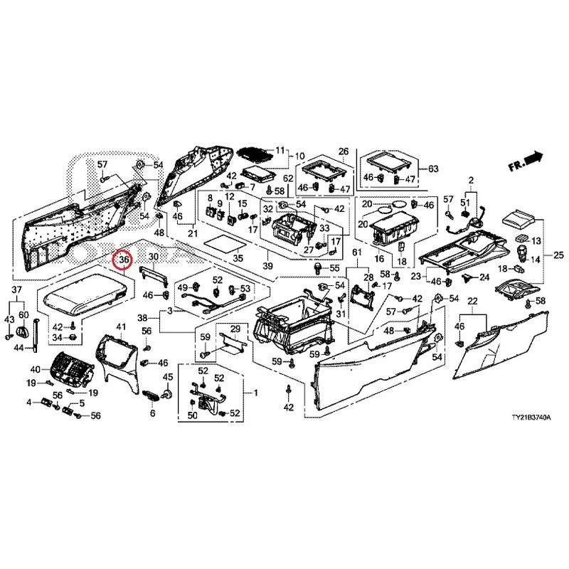[NEW] JDM HONDA LEGEND HYBRID KC2 2016 Console GENUINE OEM - Image 42