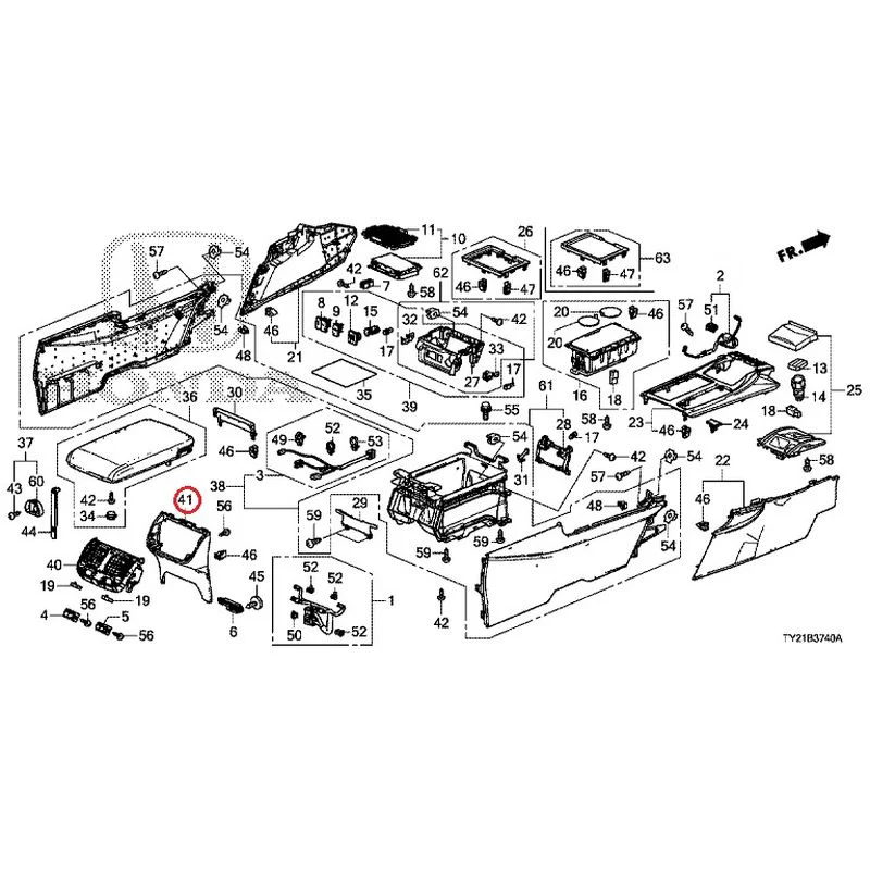 [NEW] JDM HONDA LEGEND HYBRID KC2 2016 Console GENUINE OEM - Image 47