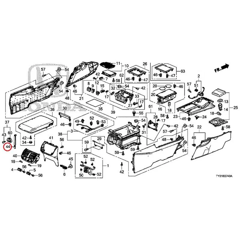 [NEW] JDM HONDA LEGEND HYBRID KC2 2016 Console GENUINE OEM - Image 50