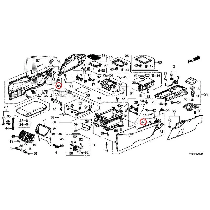 [NEW] JDM HONDA LEGEND HYBRID KC2 2016 Console GENUINE OEM - Image 54