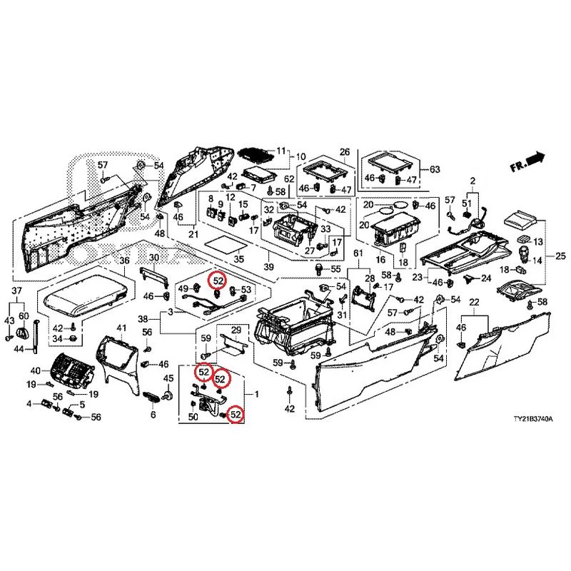 [NEW] JDM HONDA LEGEND HYBRID KC2 2016 Console GENUINE OEM - Image 58