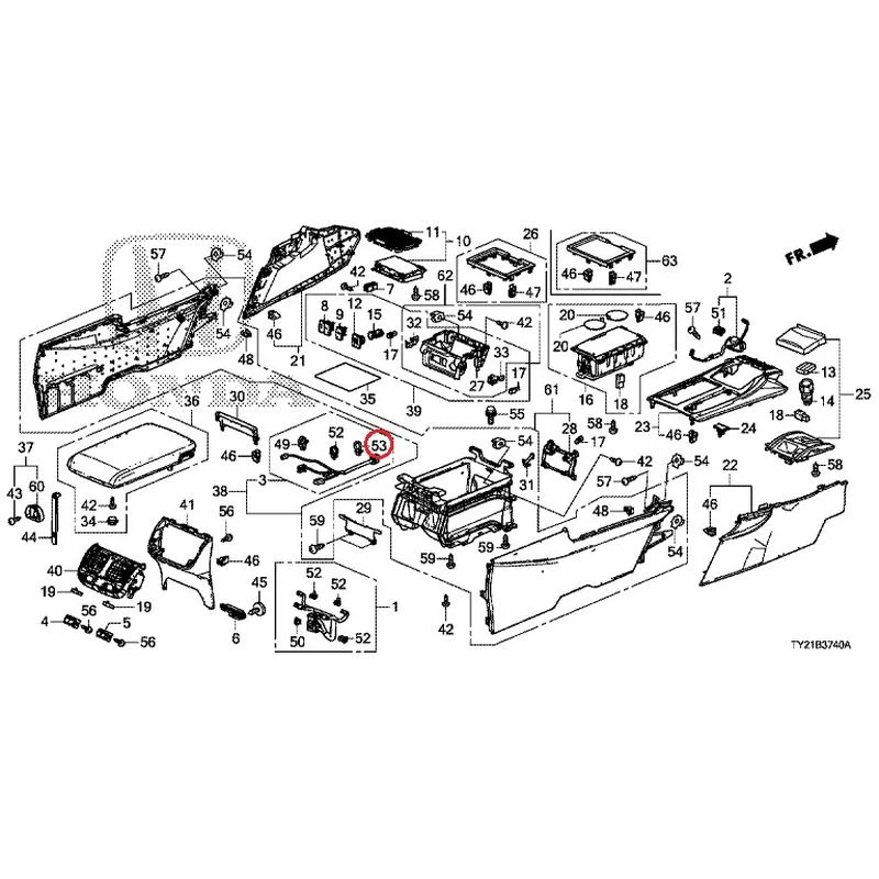 [NEW] JDM HONDA LEGEND HYBRID KC2 2016 Console GENUINE OEM - Image 59