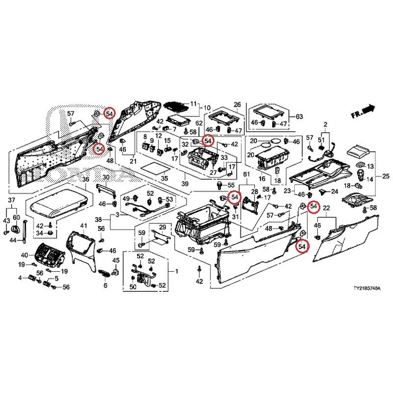 [NEW] JDM HONDA LEGEND HYBRID KC2 2016 Console GENUINE OEM - Image 60