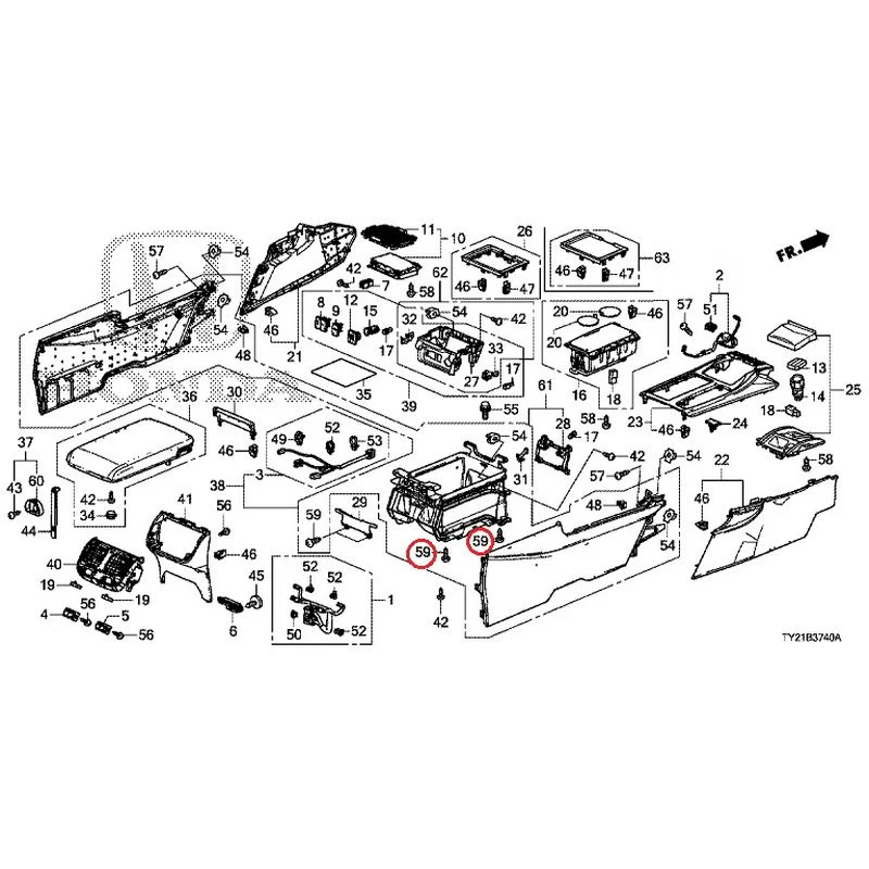 [NEW] JDM HONDA LEGEND HYBRID KC2 2016 Console GENUINE OEM - Image 65