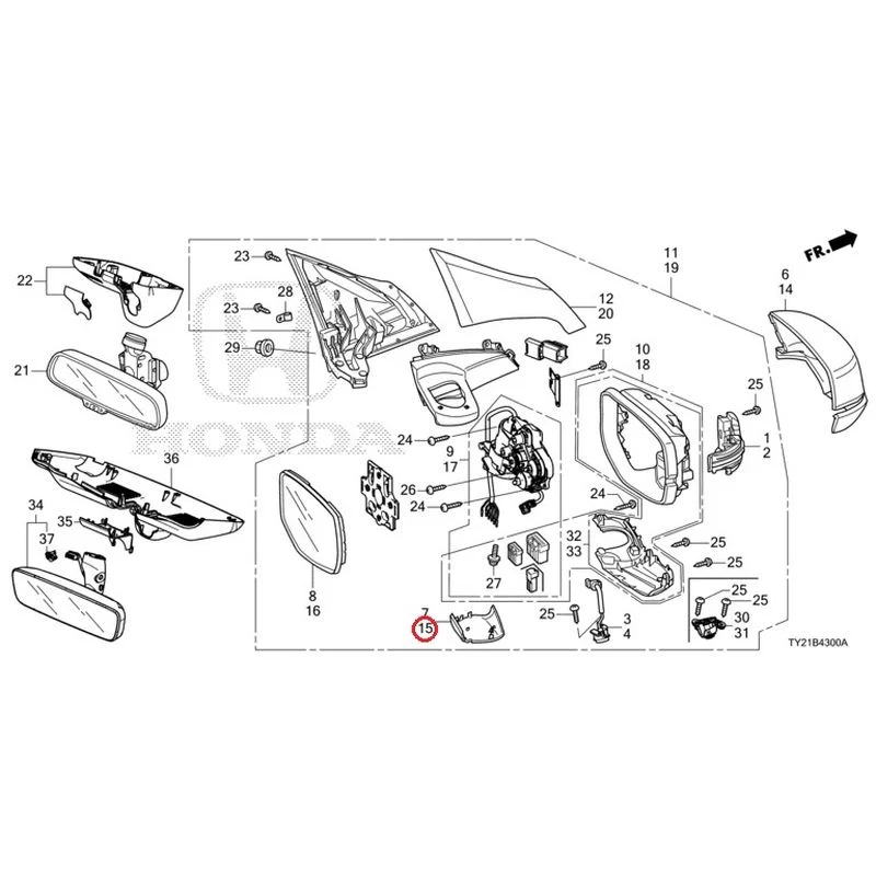 [NEW] JDM HONDA LEGEND HYBRID KC2 2016 Mirrors GENUINE OEM - Image 41