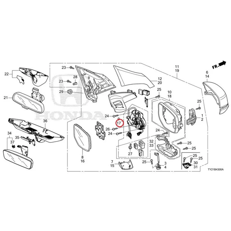 [NEW] JDM HONDA LEGEND HYBRID KC2 2016 Mirrors GENUINE OEM - Image 46