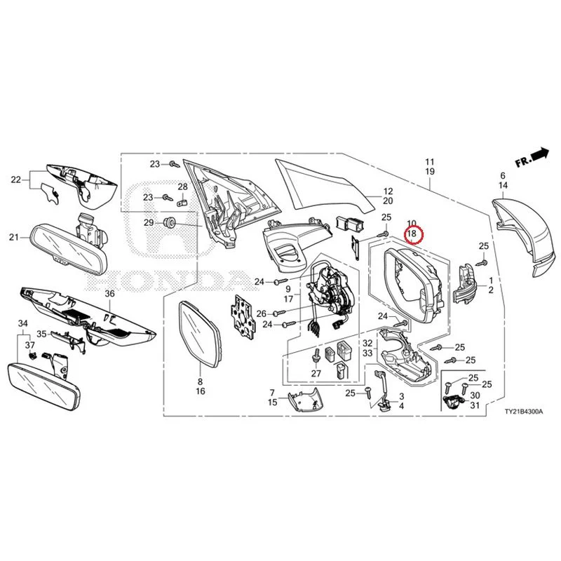 [NEW] JDM HONDA LEGEND HYBRID KC2 2016 Mirrors GENUINE OEM - Image 51