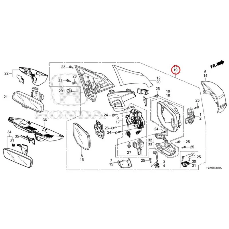 [NEW] JDM HONDA LEGEND HYBRID KC2 2016 Mirrors GENUINE OEM - Image 58