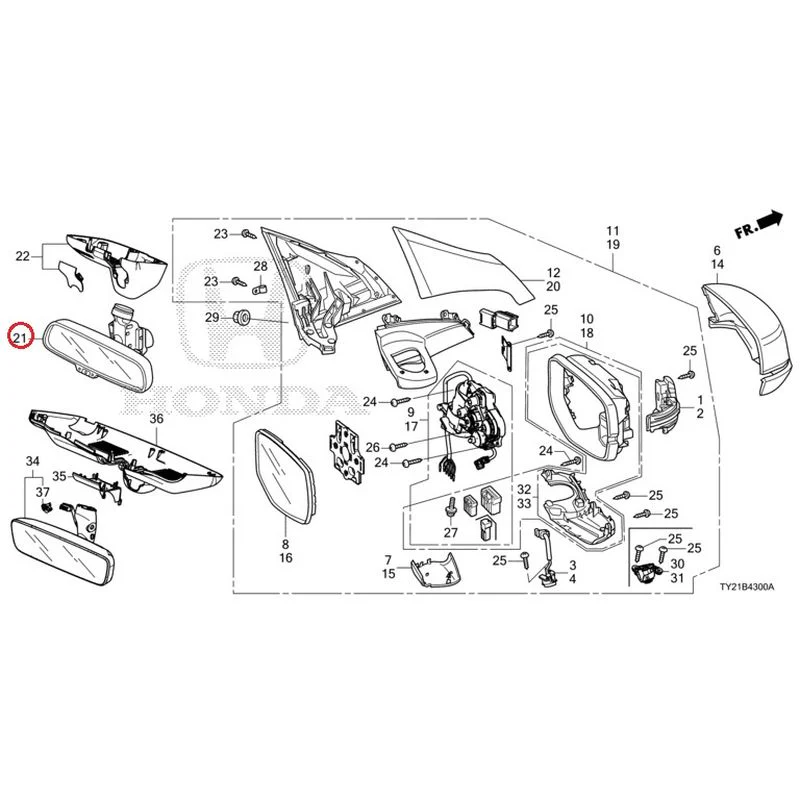 [NEW] JDM HONDA LEGEND HYBRID KC2 2016 Mirrors GENUINE OEM - Image 60