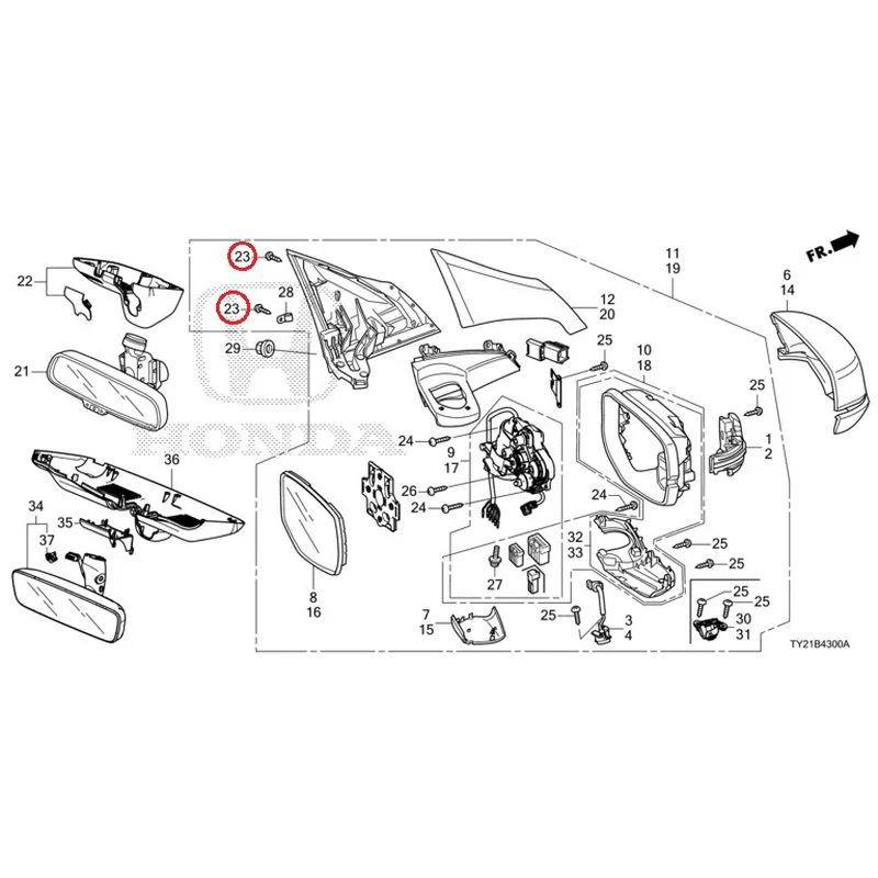 [NEW] JDM HONDA LEGEND HYBRID KC2 2016 Mirrors GENUINE OEM - Image 62