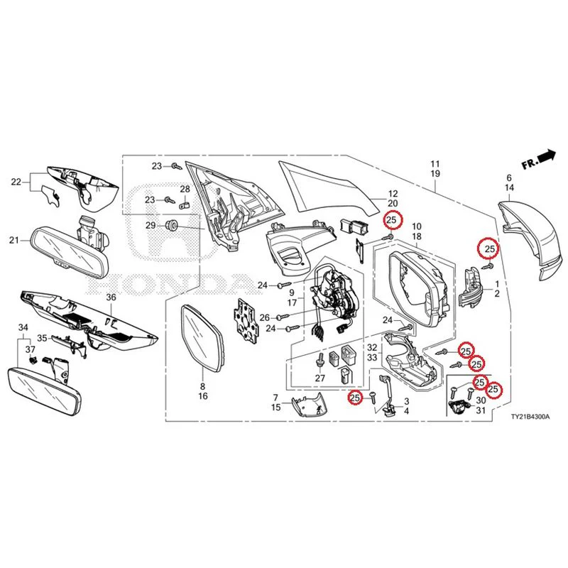 [NEW] JDM HONDA LEGEND HYBRID KC2 2016 Mirrors GENUINE OEM - Image 64