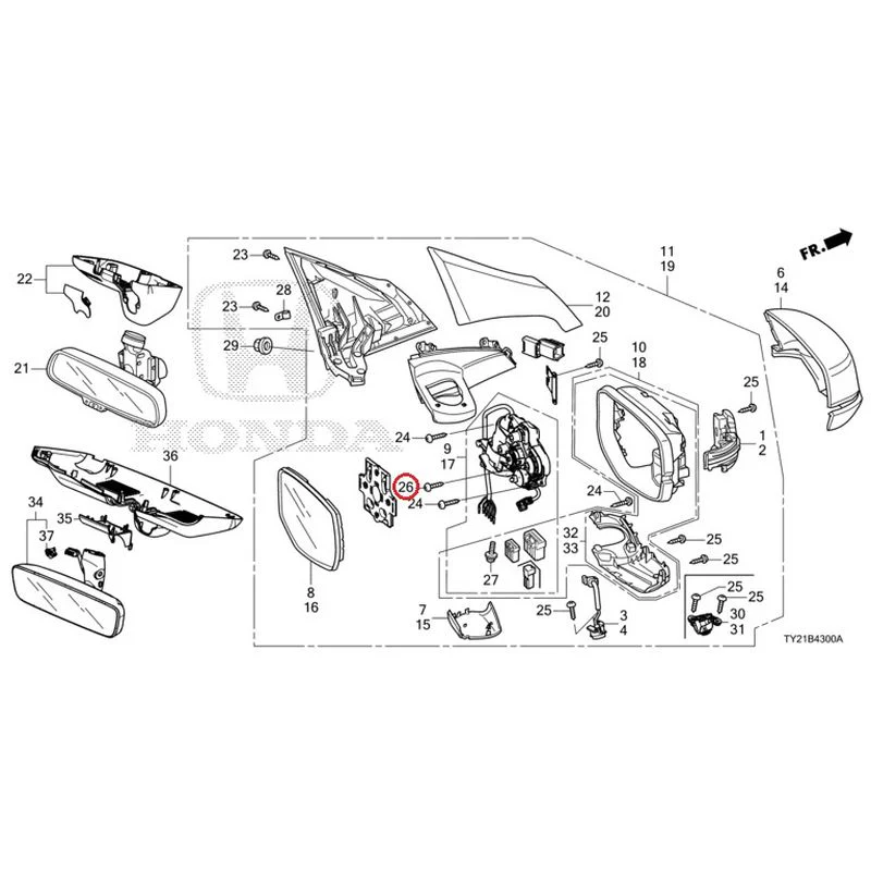 [NEW] JDM HONDA LEGEND HYBRID KC2 2016 Mirrors GENUINE OEM - Image 65