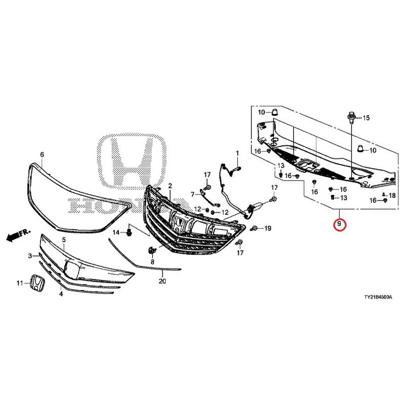 [NEW] JDM HONDA LEGEND HYBRID KC2 2016 Front Grill (100/110/500/510) GENUINE OEM - Image 10