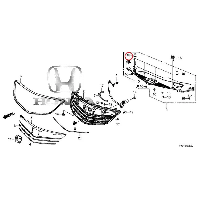 [NEW] JDM HONDA LEGEND HYBRID KC2 2016 Front Grill (100/110/500/510) GENUINE OEM - Image 11