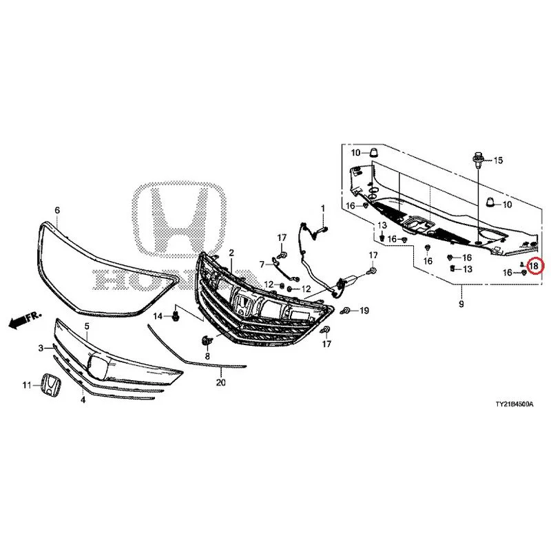 [NEW] JDM HONDA LEGEND HYBRID KC2 2016 Front Grill (100/110/500/510) GENUINE OEM - Image 19
