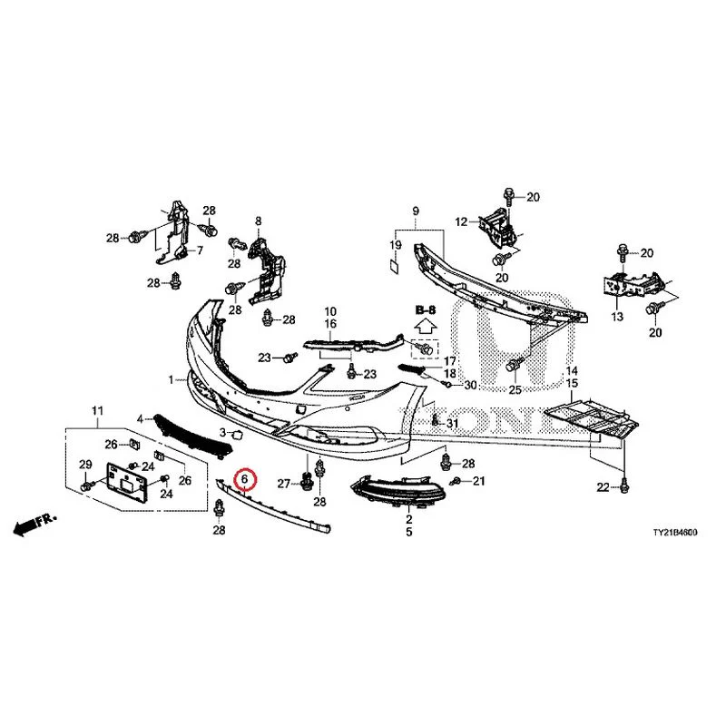 [NEW] JDM HONDA LEGEND HYBRID KC2 2016 Front Bumper (100/110/500/510) GENUINE OEM - Image 17