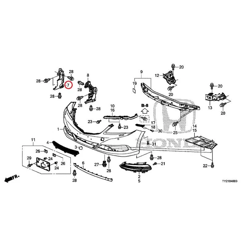 [NEW] JDM HONDA LEGEND HYBRID KC2 2016 Front Bumper (100/110/500/510) GENUINE OEM - Image 18
