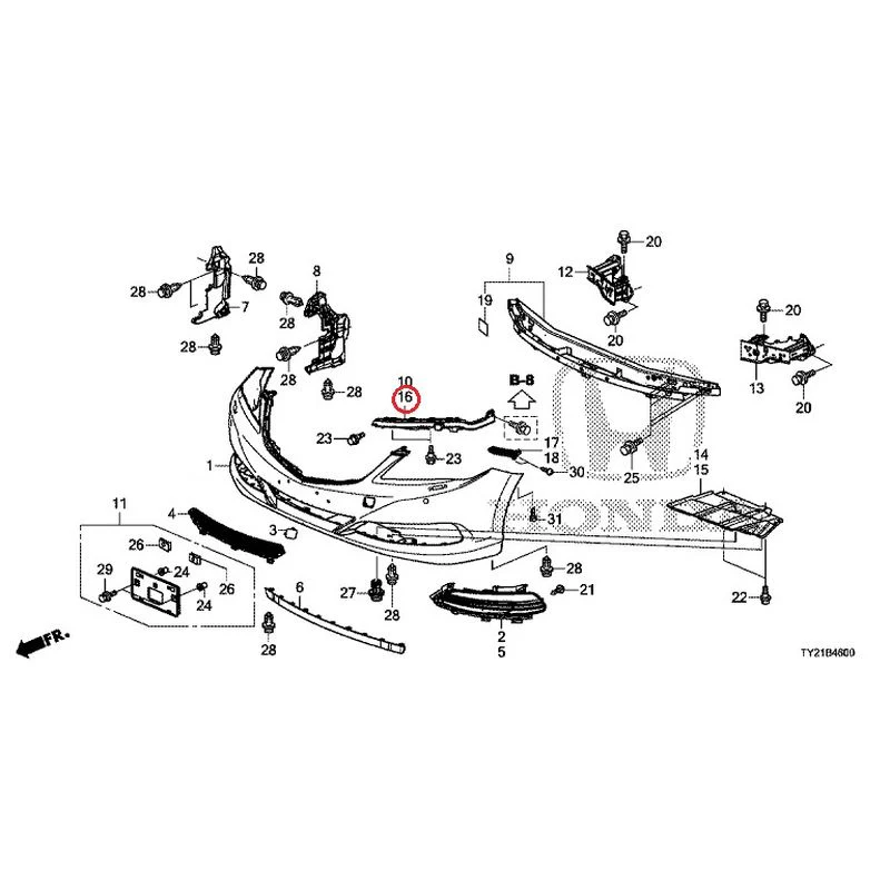 [NEW] JDM HONDA LEGEND HYBRID KC2 2016 Front Bumper (100/110/500/510) GENUINE OEM - Image 27