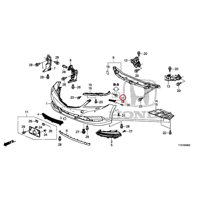 [NEW] JDM HONDA LEGEND HYBRID KC2 2016 Front Bumper (100/110/500/510) GENUINE OEM - Image 28