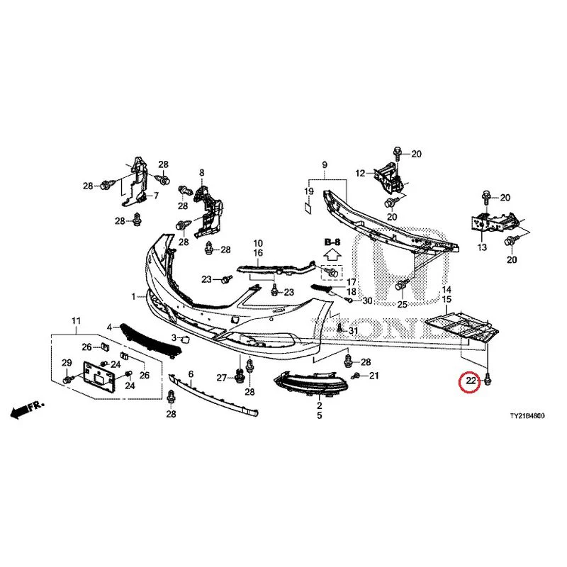 [NEW] JDM HONDA LEGEND HYBRID KC2 2016 Front Bumper (100/110/500/510) GENUINE OEM - Image 33