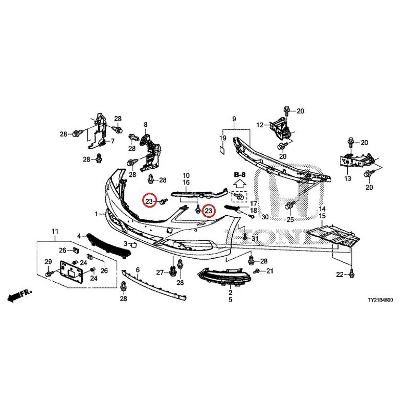 [NEW] JDM HONDA LEGEND HYBRID KC2 2016 Front Bumper (100/110/500/510) GENUINE OEM - Image 34