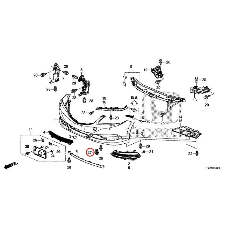 [NEW] JDM HONDA LEGEND HYBRID KC2 2016 Front Bumper (100/110/500/510) GENUINE OEM - Image 38