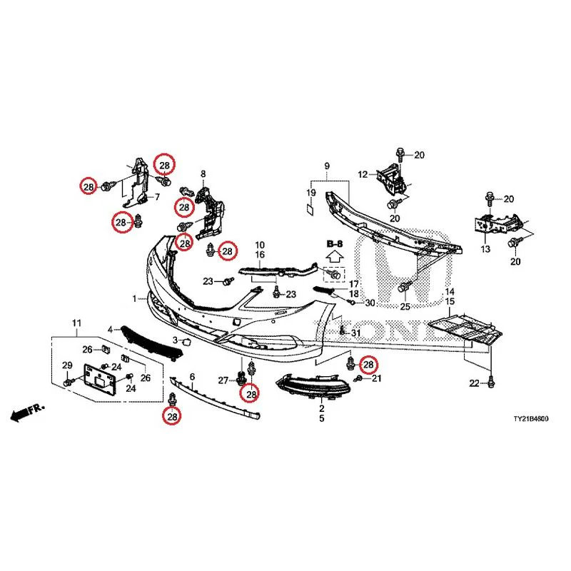 [NEW] JDM HONDA LEGEND HYBRID KC2 2016 Front Bumper (100/110/500/510) GENUINE OEM - Image 39