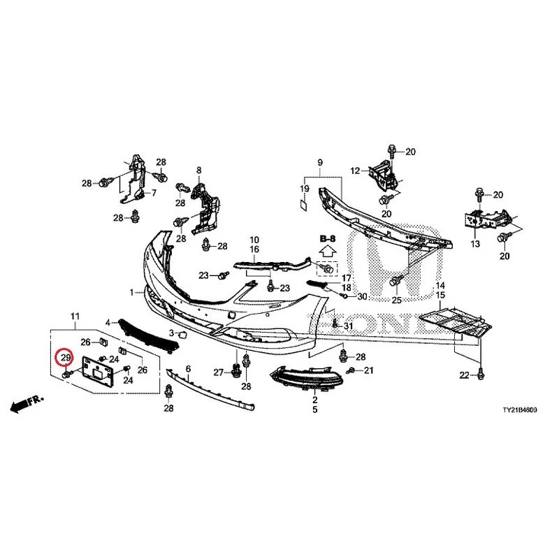 [NEW] JDM HONDA LEGEND HYBRID KC2 2016 Front Bumper (100/110/500/510) GENUINE OEM - Image 40