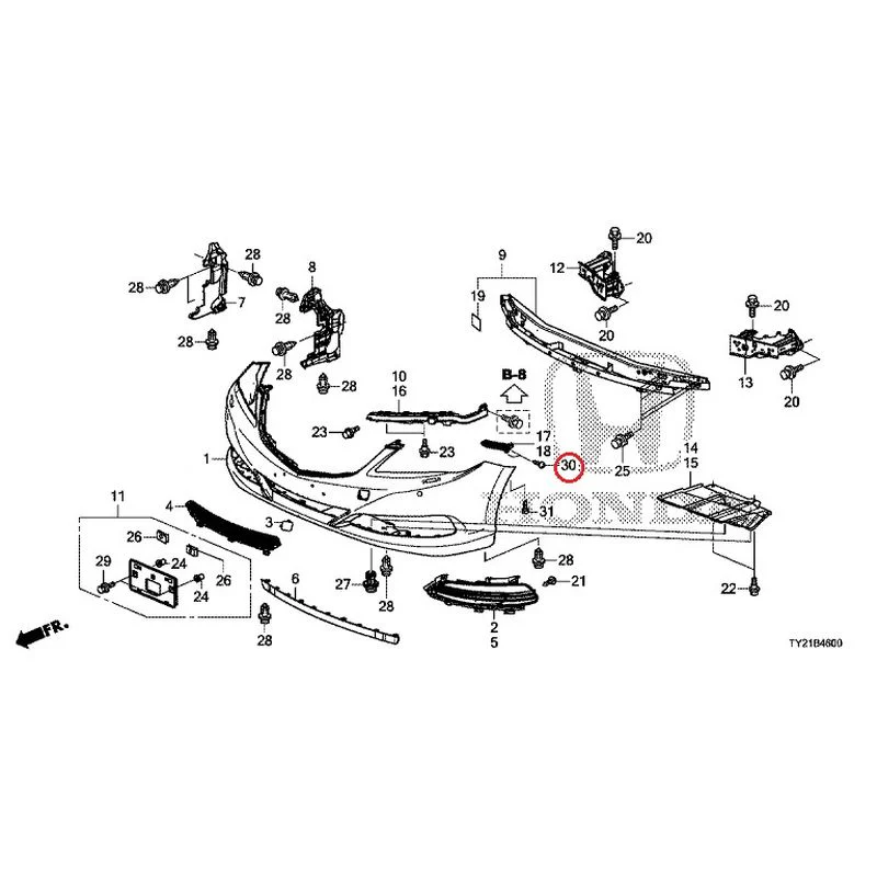 [NEW] JDM HONDA LEGEND HYBRID KC2 2016 Front Bumper (100/110/500/510) GENUINE OEM - Image 41