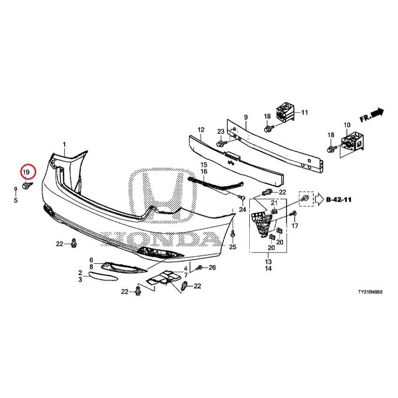 [NEW] JDM HONDA LEGEND HYBRID KC2 2016 Rear Bumper (100/110/500/510) GENUINE OEM - Image 30