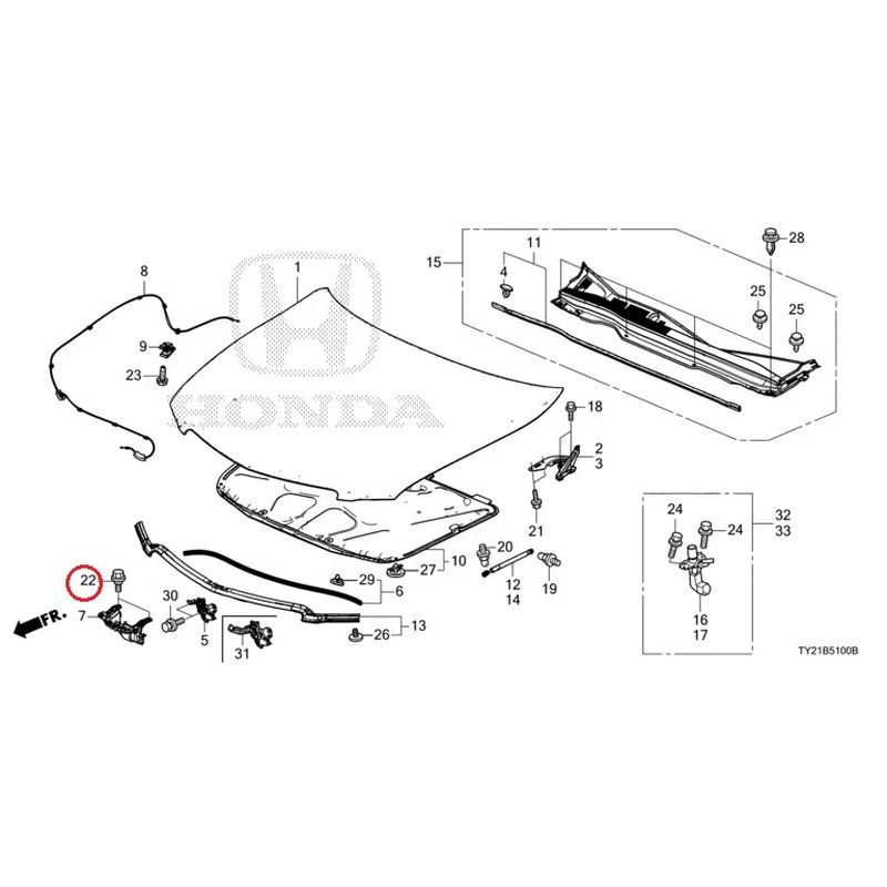[NEW] JDM HONDA LEGEND HYBRID KC2 2016 Hood GENUINE OEM - Image 26