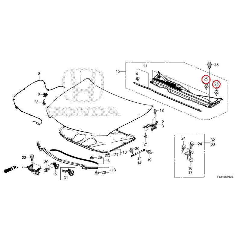[NEW] JDM HONDA LEGEND HYBRID KC2 2016 Hood GENUINE OEM - Image 29