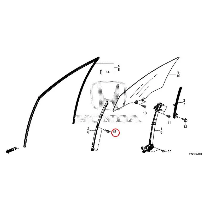 [NEW] JDM HONDA LEGEND HYBRID KC2 2016 Front Door Glass/Regulator GENUINE OEM - Image 18