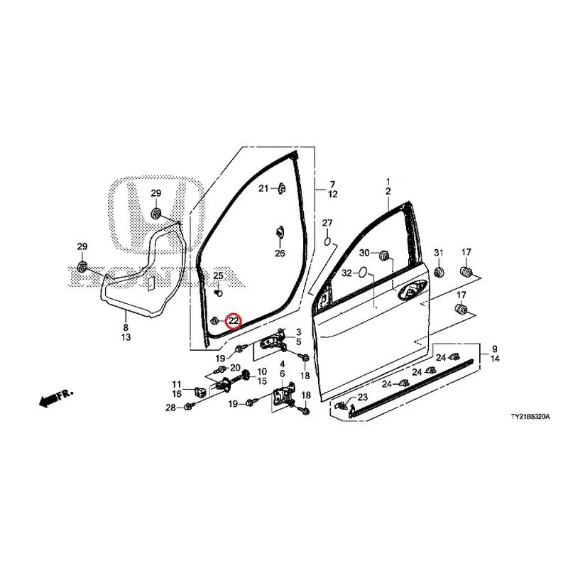 [NEW] JDM HONDA LEGEND HYBRID KC2 2016 Front Door Panel GENUINE OEM - Image 24