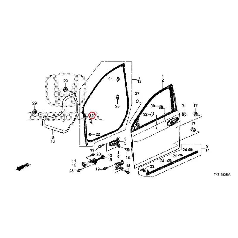 [NEW] JDM HONDA LEGEND HYBRID KC2 2016 Front Door Panel GENUINE OEM - Image 27