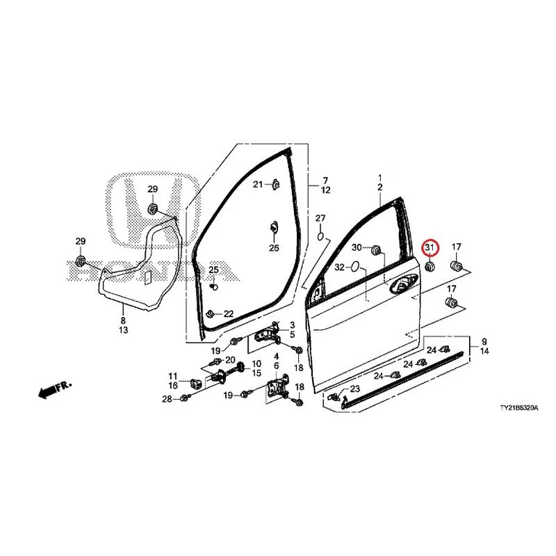 [NEW] JDM HONDA LEGEND HYBRID KC2 2016 Front Door Panel GENUINE OEM - Image 33
