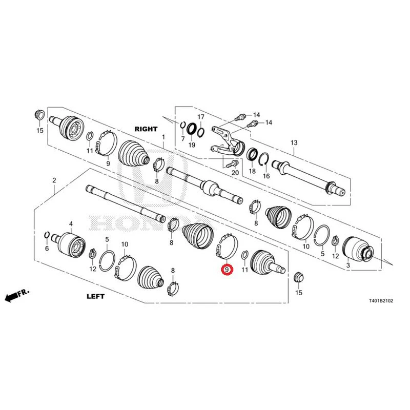 [NEW] JDM HONDA CIVIC FL5 2023 Front drive shaft/half shaft (TYPE R) GENUINE OEM - Image 10