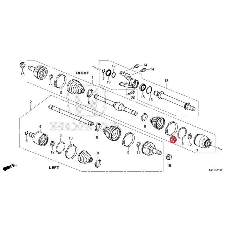 [NEW] JDM HONDA CIVIC FL5 2023 Front drive shaft/half shaft (TYPE R) GENUINE OEM - Image 11